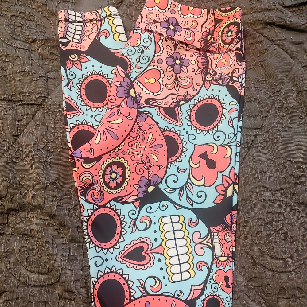 Constantly Varied OG Cotton Candy Skulls Full Length Leggings